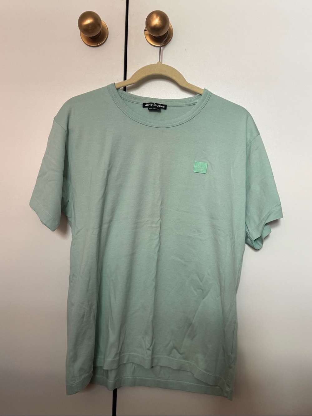 Acne Mint Green Short-Sleeve Crew Tee